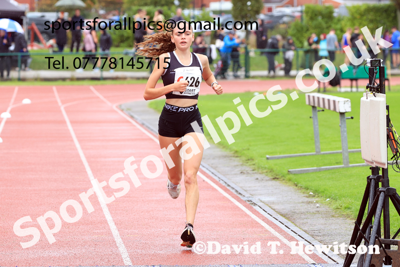 Womens Under-17s 2025 Northern Athletics Autumn Road Relays, Leigh, Lancashire. Photo: David T. Hewitson/Sports for All Pics